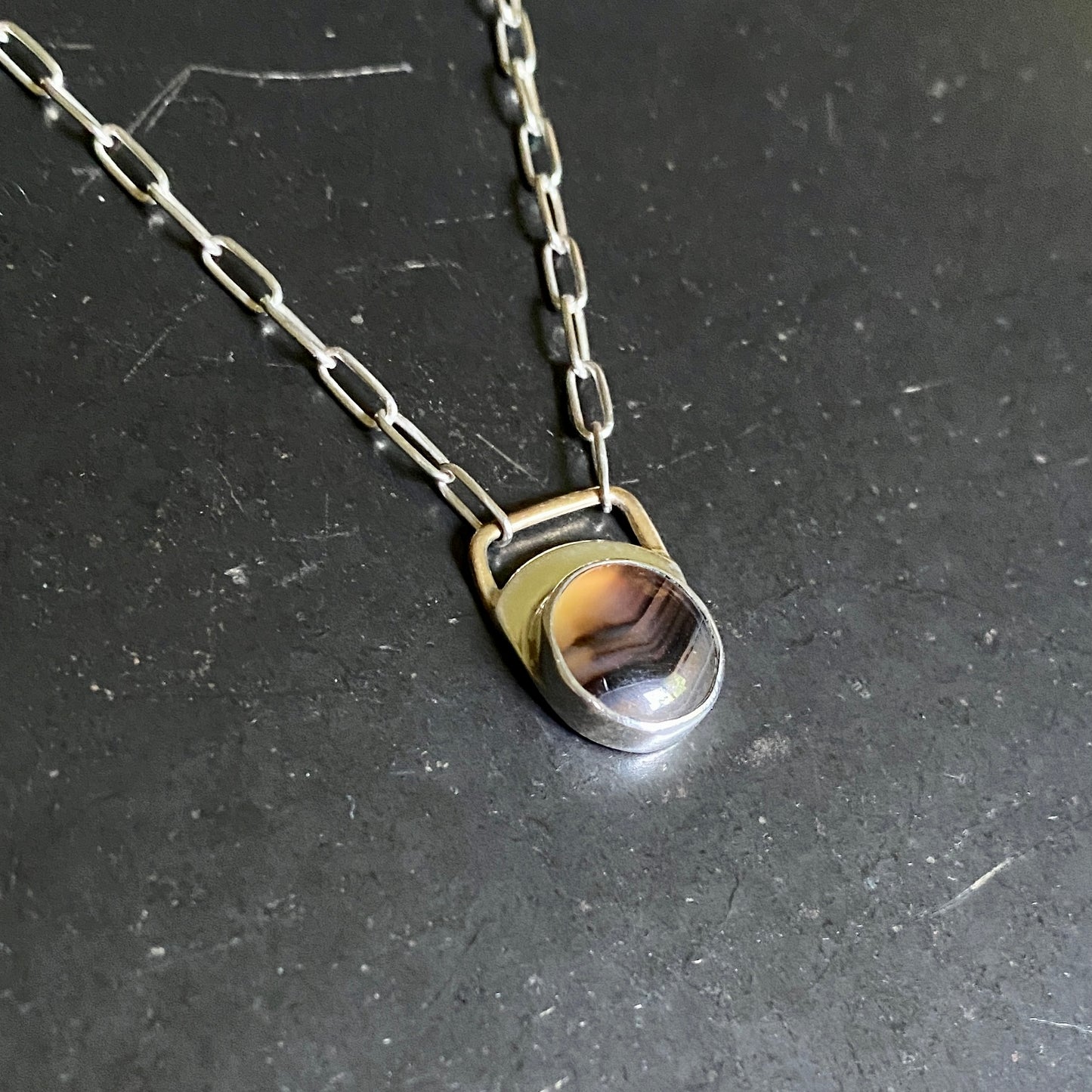 Dainty Montana Agate Necklace