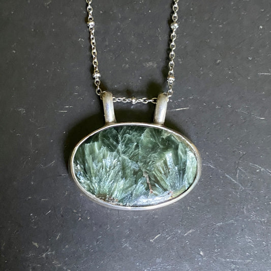 Sephrenite Necklace with Back Detailing